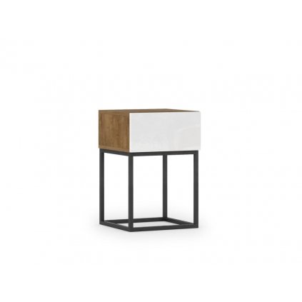 Moderní noční stolek Avorio - bílý