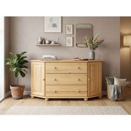 Komoda 106 - masiv borovice