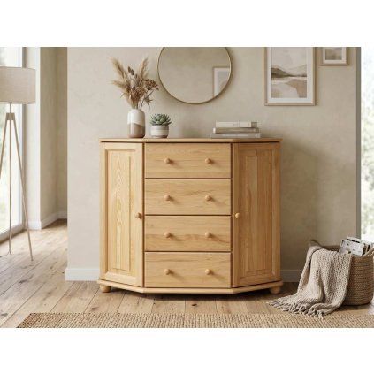 Komoda 107 - masiv borovice