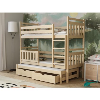 Patrová postel pro tři Pinokio