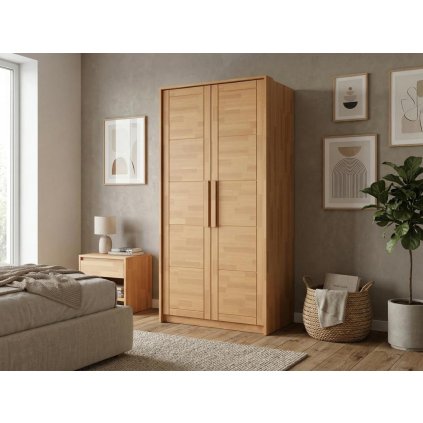 Šatní skříň Timo II - masiv buk
