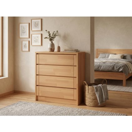 Komoda Timo II - masiv buk