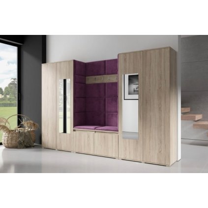 Předsíňová stěna Emi 10 - sonoma - Trinity 11