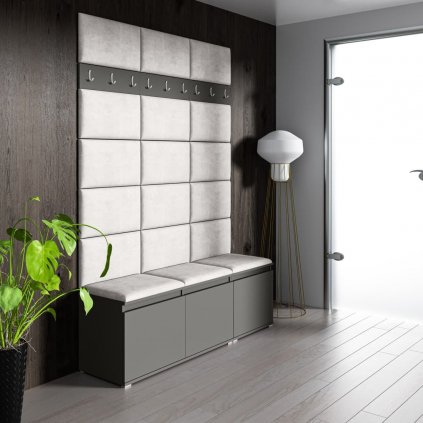 Předsíňová stěna Emi 6 - grafit - Trinity 01