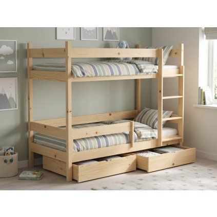 Patrová postel s úložným prostorem Elegant + matrace + rošty