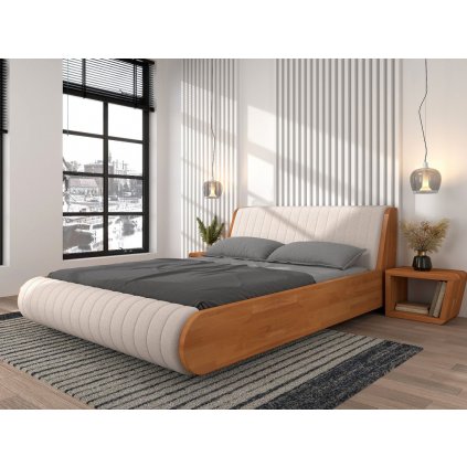 Levitující postel Harald 160x200 cm - masiv buk 4 cm