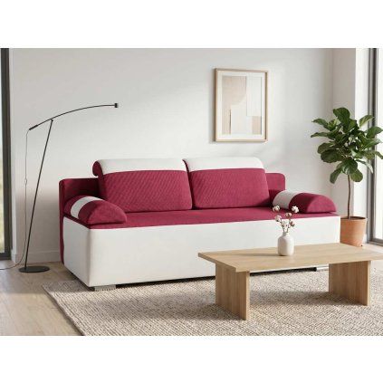 Rozkládací pohovka Iddo - Lux 16/Bílá Soft