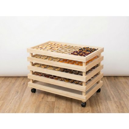 Sušák na houby/bylinky na kolečkách - 5 pater