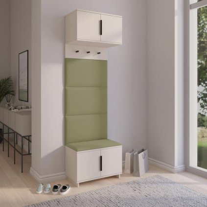 Moderní předsíňová stěna Bianco v čistém designu