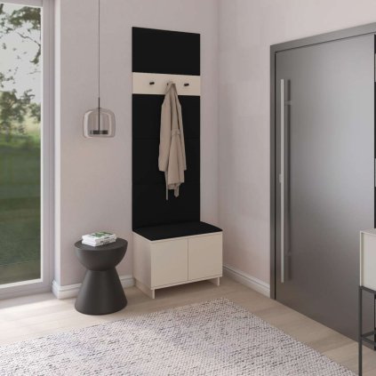 Botník s věšákem Bianco v elegantním designu