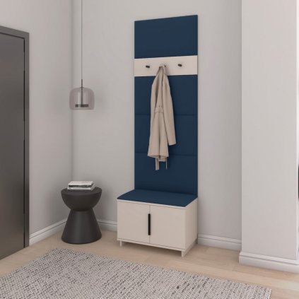 Botník s věšákem Bianco do moderní předsíně