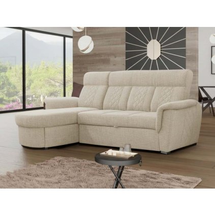 Rozkládací sedací souprava do L Boston - béžová