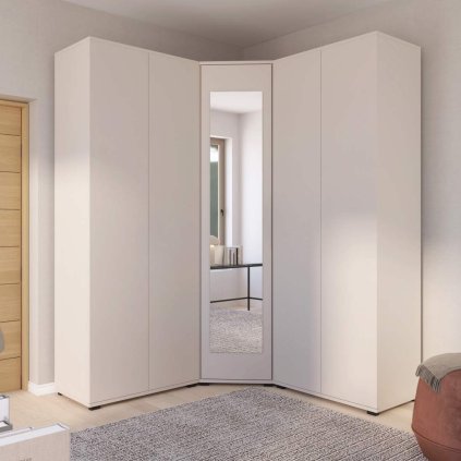 Rohová skříň Bianco 9 - P/2