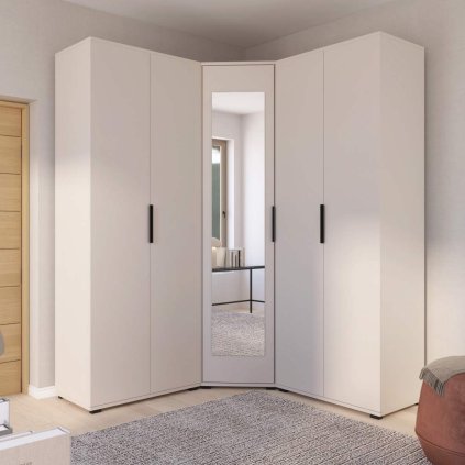 Rohová skříň Bianco 9 - U/2