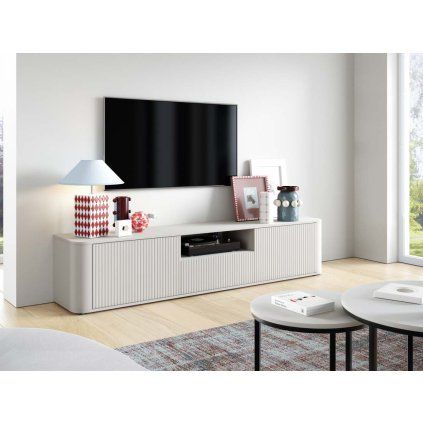 TV stolek Norvik 200 cm - plastové nožky