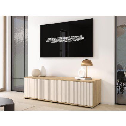 TV stolek Bello 140 cm - dub/kašmír