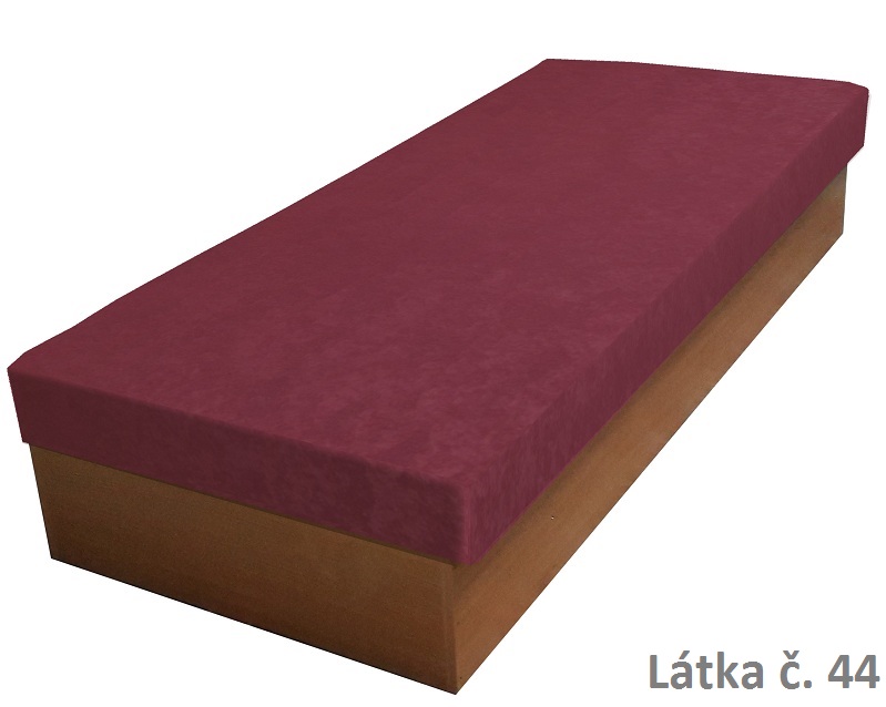 Zvýšená válenda Ivan Lux s úložným prostorem - mikroplyš 120x200, Barva látky: č. 44/49