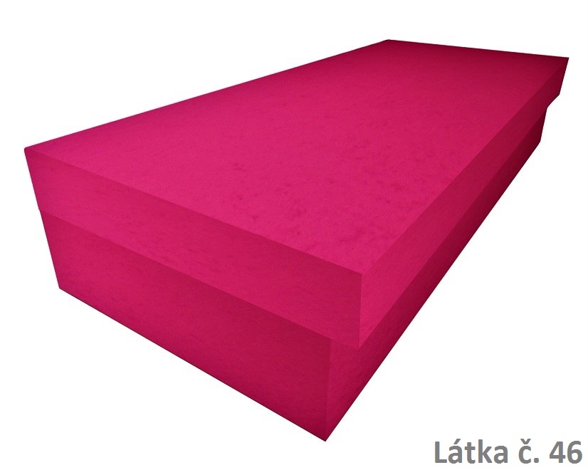 Zvýšená válenda Ivan Lux s úložným prostorem - mikroplyš 120x200, Barva látky: č. 46