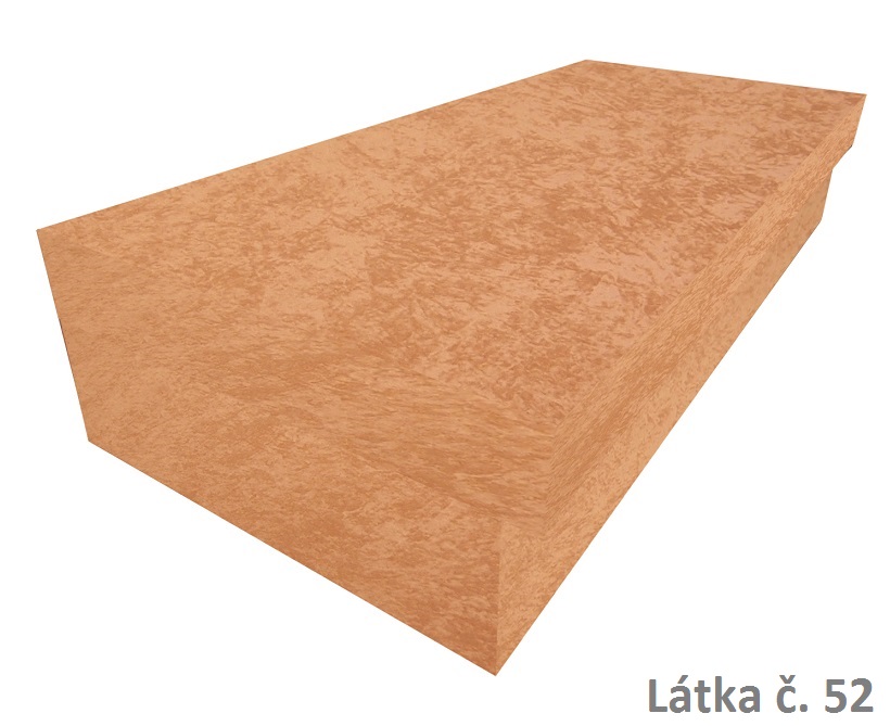 Zvýšená válenda Ivan Lux s úložným prostorem - mikroplyš 120x200, Barva látky: č. 52