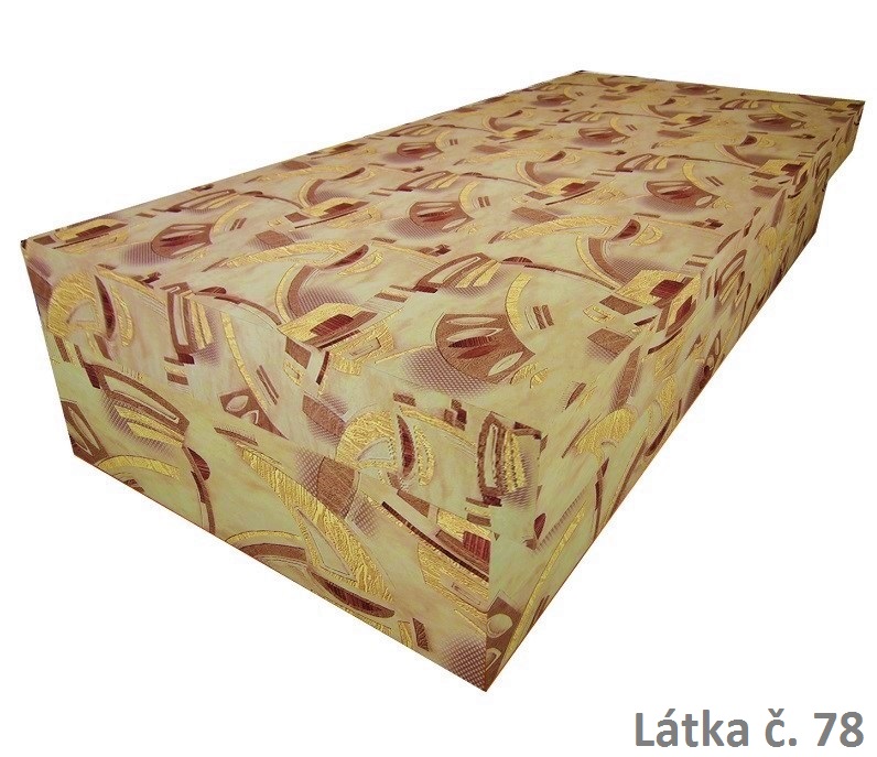 Zvýšená válenda Ivan Lux s úložným prostorem - mikroplyš 120x200, Barva látky: č. 78