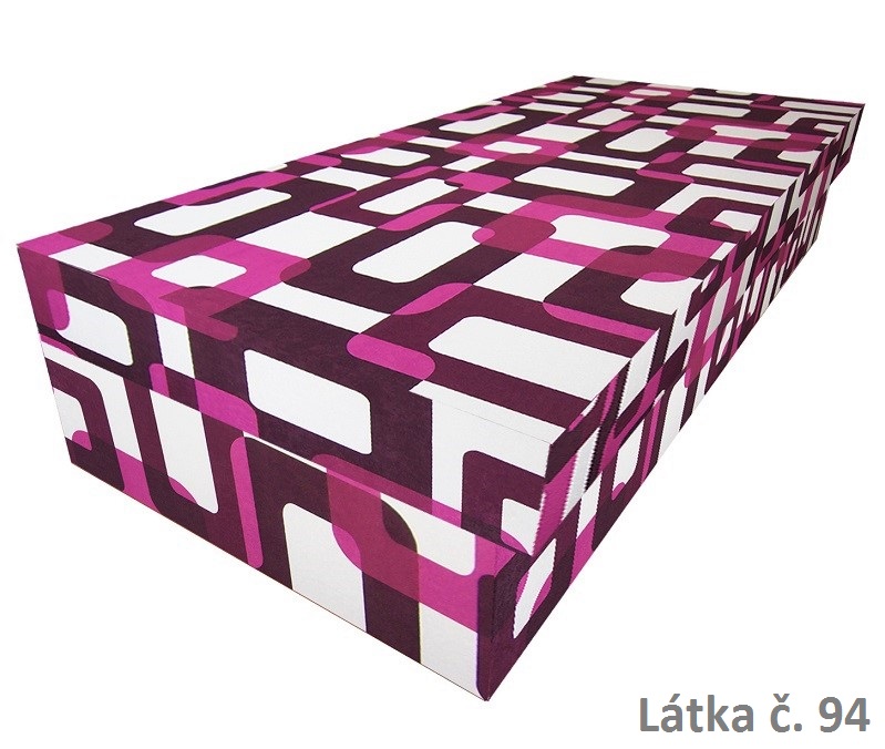 Zvýšená válenda Ivan Lux s úložným prostorem - mikroplyš 120x200, Barva látky: č. 94