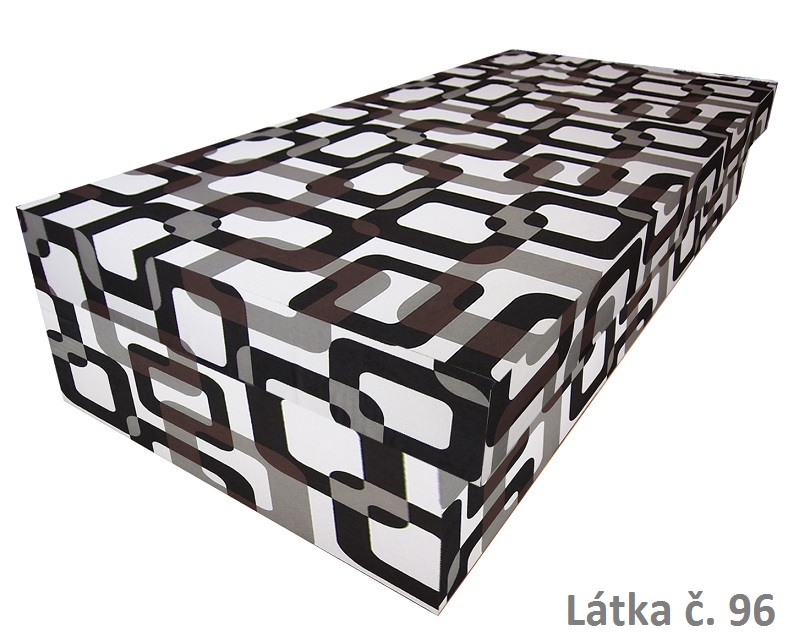 Zvýšená válenda Ivan Lux s úložným prostorem - mikroplyš 120x200, Barva látky: č. 96