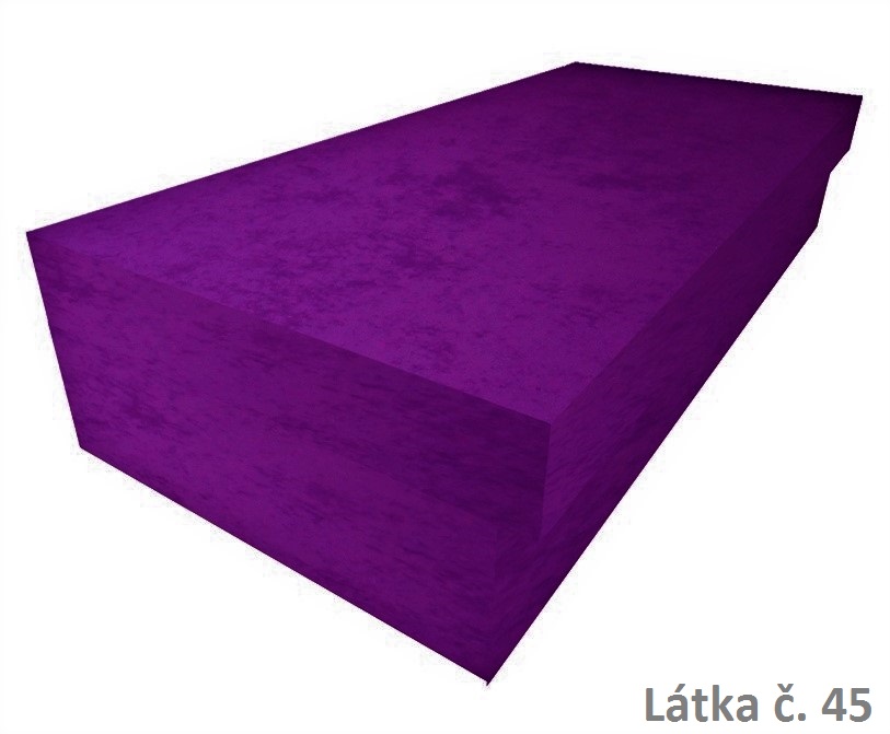 Válenda Ivan - mikroplyš 120x200, Barva látky: č. 45