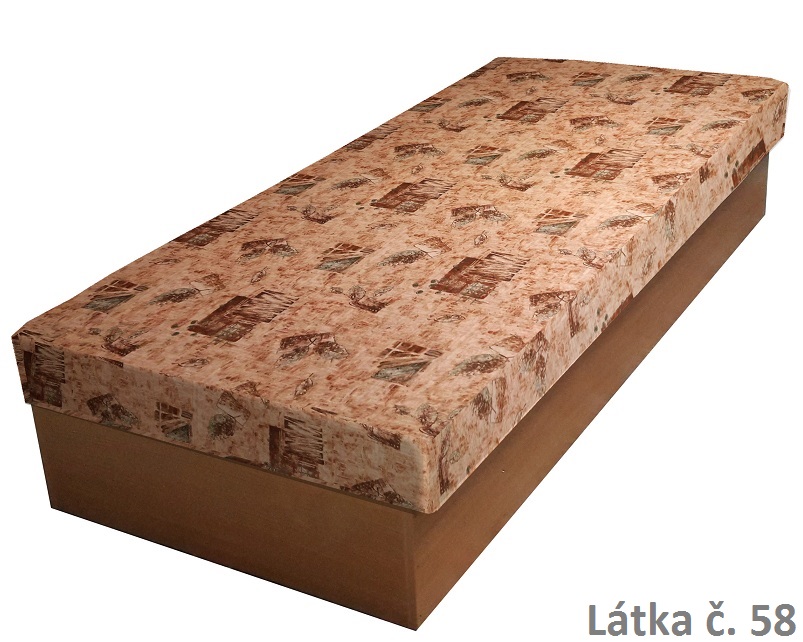 Válenda Ivan - mikroplyš 120x200, Barva látky: č. 58/49