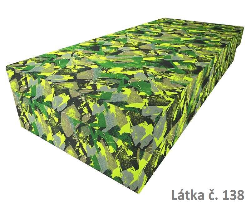 Zvýšená válenda Ivan Lux s úložným prostorem - bavlna 120x200, Barva látky: č. 138