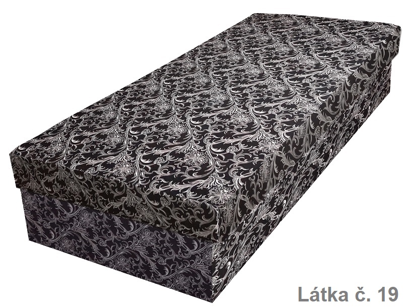 Zvýšená válenda Ivan Lux s úložným prostorem - bavlna 120x200, Barva látky: č. 19