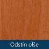 Detail odstínu olše pro dětskou postel Olek