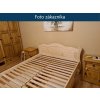 Manželská postel Ludvík - masiv borovice