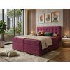 Kvalitní postel boxspring fialová látka