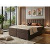 Boxspring postel v hnědé barvě - Silver