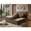 Boxspring manželská postel s úložnými prostory pod lůžky