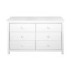 komoda 6 zásuvek Torino bílá 2