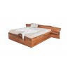 Manželská masivní postel Elba s úložným prostorem 1