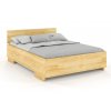 Prodloužená postel z masivu borovice Bergman s úložným prostorem