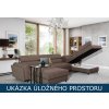 Rozkládací sedací souprava do U - Josette Sawana 14