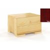 Noční stolek z masivu borovice Sandemo 1S - teak - výprodej