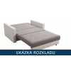 Sedací souprava Smart 2 – rozložená na lůžko 113x195 cm