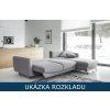 Rohová sedací souprava do L Silva - ukázka rozkladu