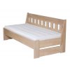 Postel - jednolůžko Arleta senior buk (lavice) (Rozměr 90x200, Moření HP Buk přírodní)