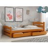 Dětská postel s úložným prostorem Max v olši – čelní pohled v dětském pokoji