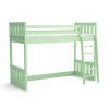 Postel horní spaní Alvin v zeleném odstínu – levý šikmý pohled na horní lůžko