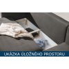 Rozkládací sedací souprava Dalia - úložný prostor