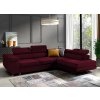 Vínová rohová sedací souprava do L Lily Monolith 69