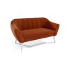 Dvojsedačka Venus Velutto 33 oranžová s bílými nožičkami
