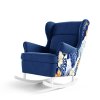 Houpací křeslo Lorenzo - Modrá