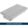 Zelená rozkládací pohovka Asmara Monolith 37 rozložená lůžko 110×200